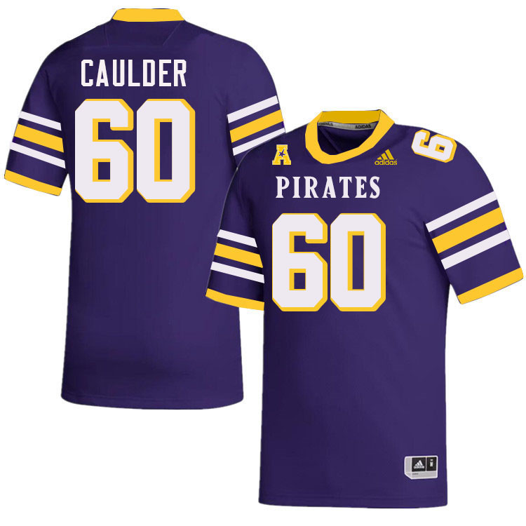 #60 Zach Caulder East Carolina Pirates College Football Jersey Stitched-Purple #60 Zach Caulder East Carolina Pirates College Football Jersey Stitched-Purple